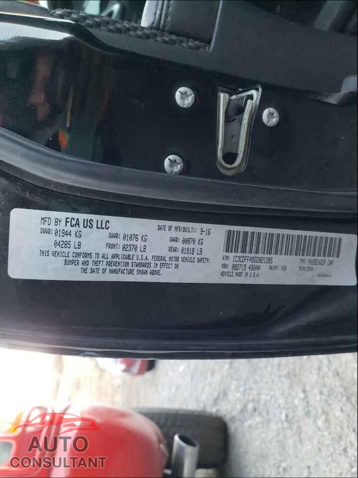 DODGE DART 2016 - 1C3CDFFA9GD821285
