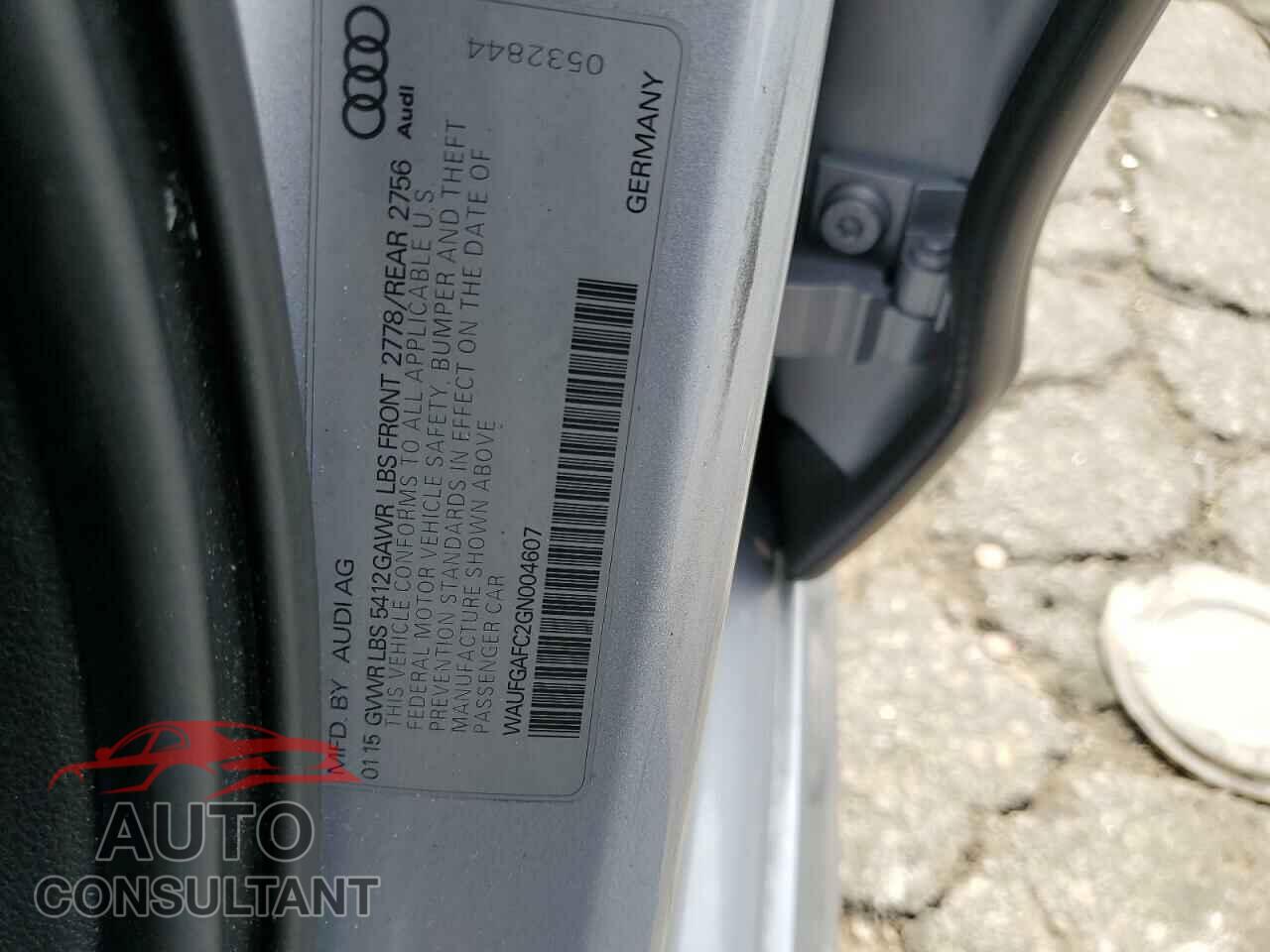 AUDI A6 2016 - WAUFGAFC2GN004607