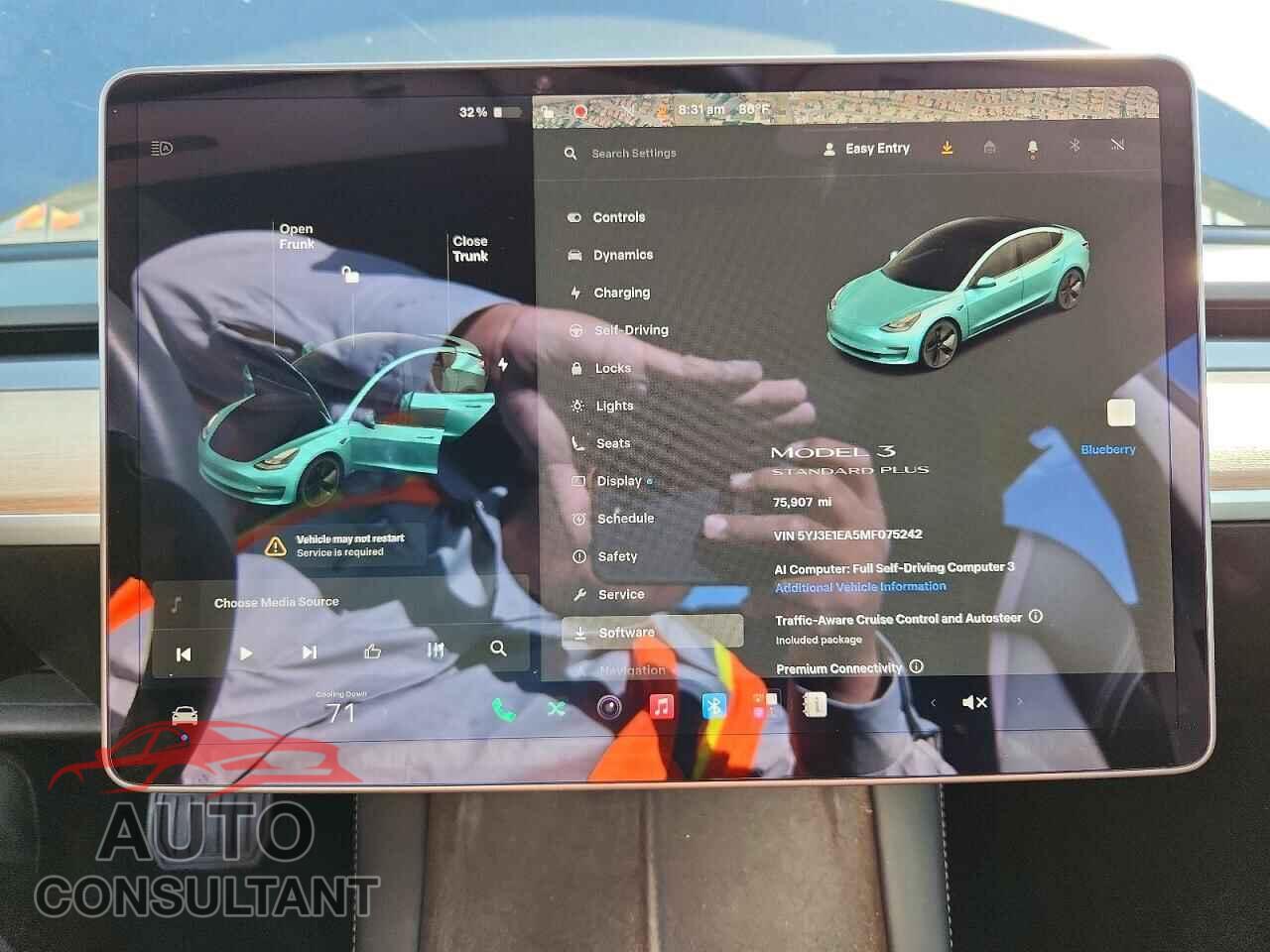 TESLA MODEL 3 2021 - 5YJ3E1EA5MF075242