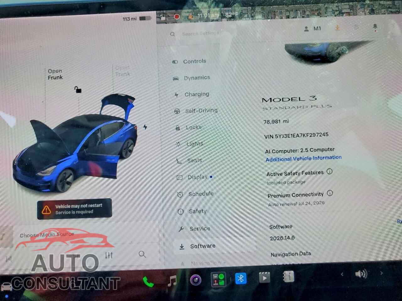 TESLA MODEL 3 2019 - 5YJ3E1EA7KF297245