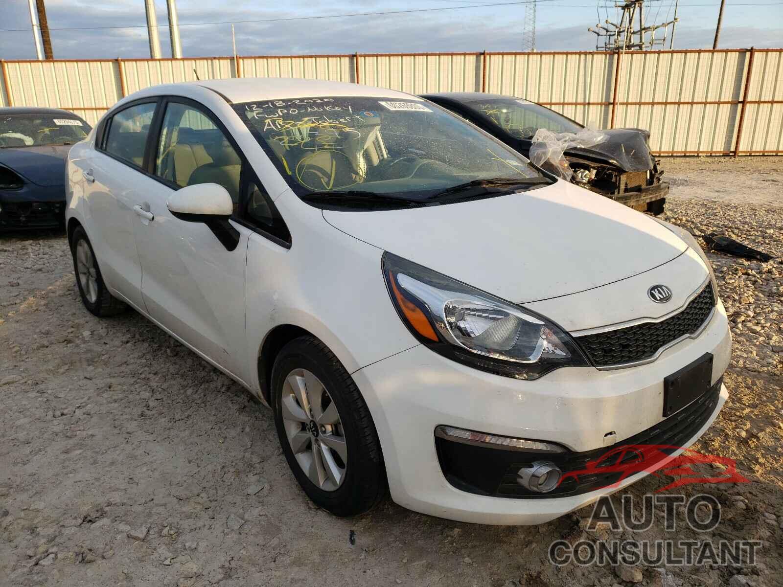KIA RIO 2016 - KNADN4A39G6626721