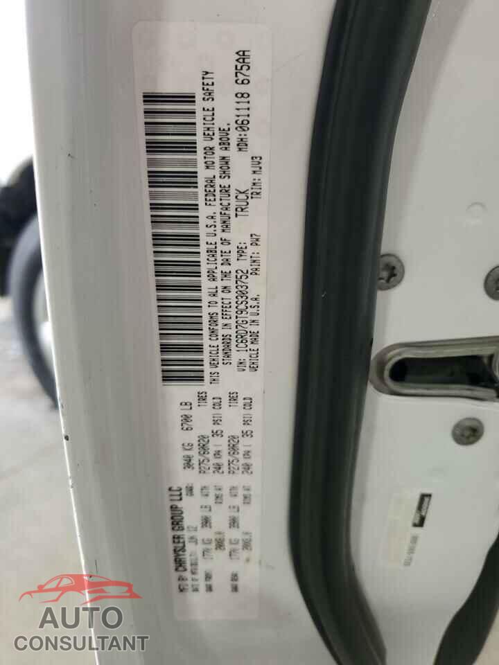 DODGE RAM 1500 2012 - 1C6RD7GT9CS303752