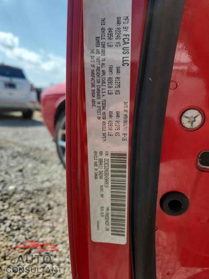 DODGE CHALLENGER 2016 - 2C3CDZAG9GH300910
