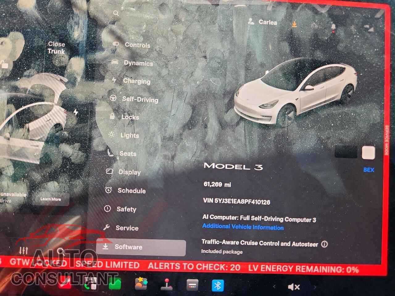 TESLA MODEL 3 2023 - 5YJ3E1EA8PF410126