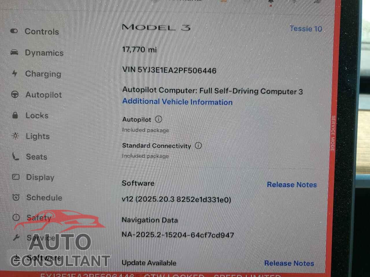 TESLA MODEL 3 2023 - 5YJ3E1EA2PF506446