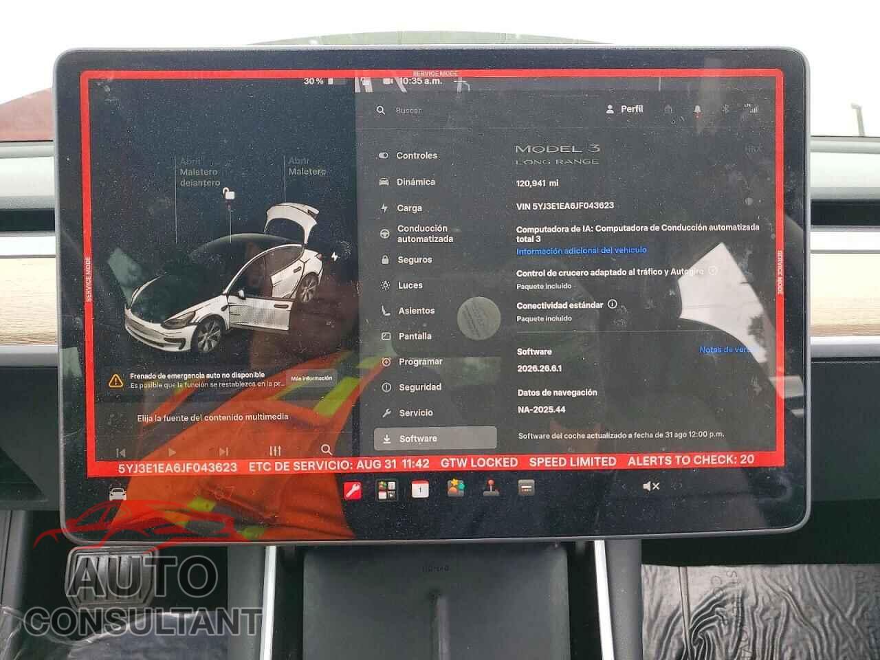 TESLA MODEL 3 2018 - 5YJ3E1EA6JF043623
