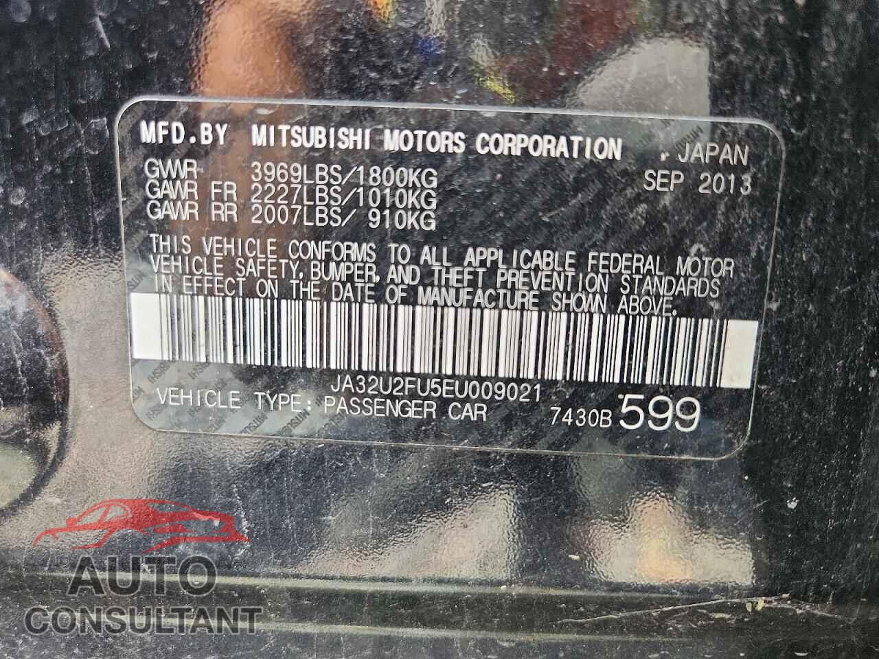 MITSUBISHI LANCER 2014 - JA32U2FU5EU009021