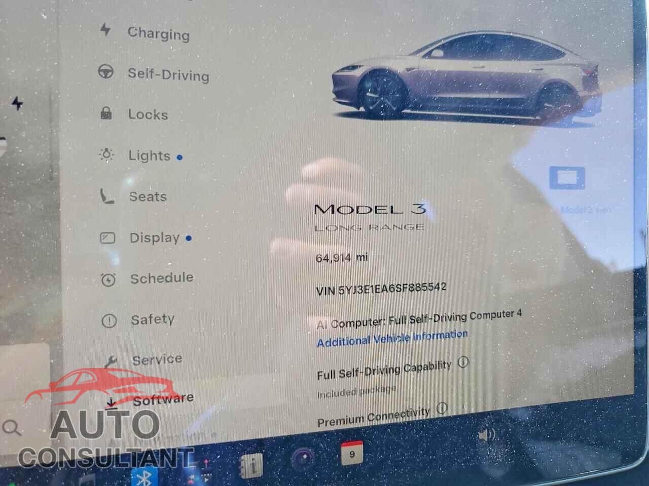 TESLA MODEL 3 2025 - 5YJ3E1EA6SF885542