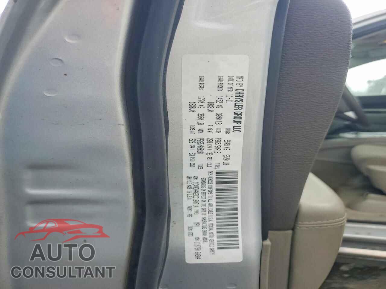 DODGE DURANGO 2012 - 1C4RDHAG3CC180714