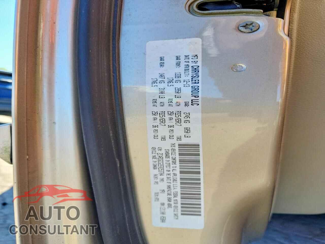 DODGE CARAVAN 2014 - 2C4RDGCG2ER253704