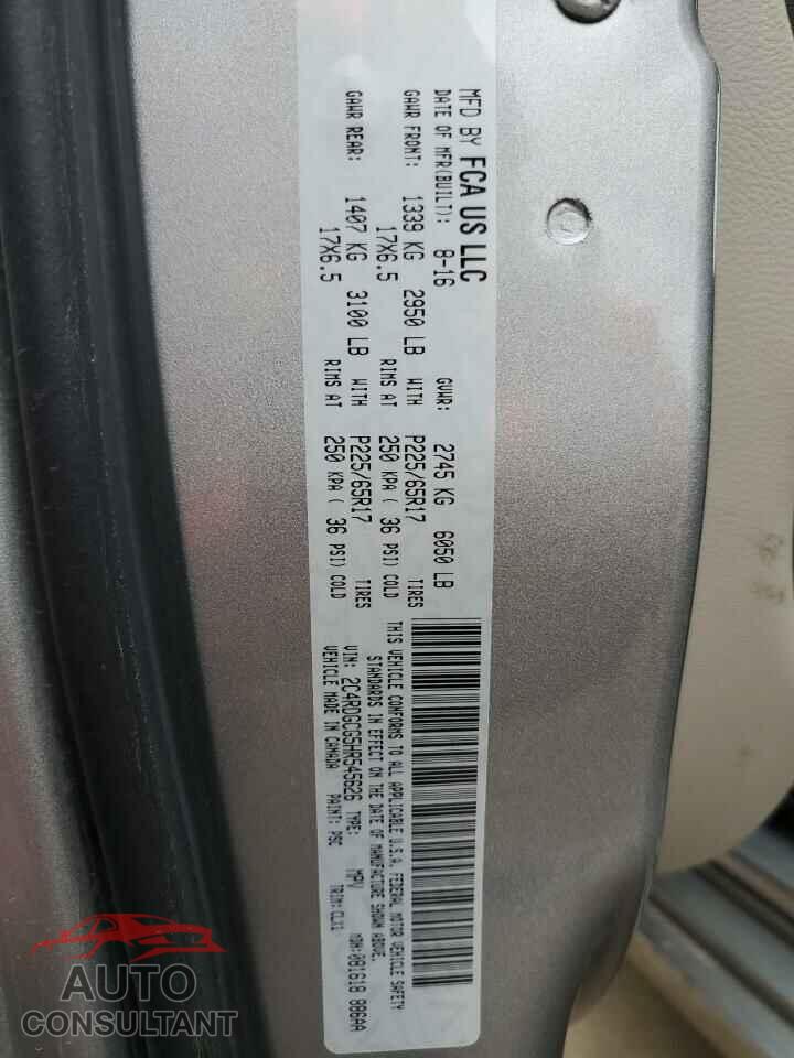 DODGE CARAVAN 2017 - 2C4RDGCG5HR545626