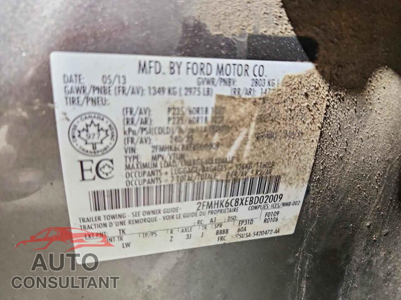 FORD FLEX 2014 - 2FMHK6C8XEBD02009