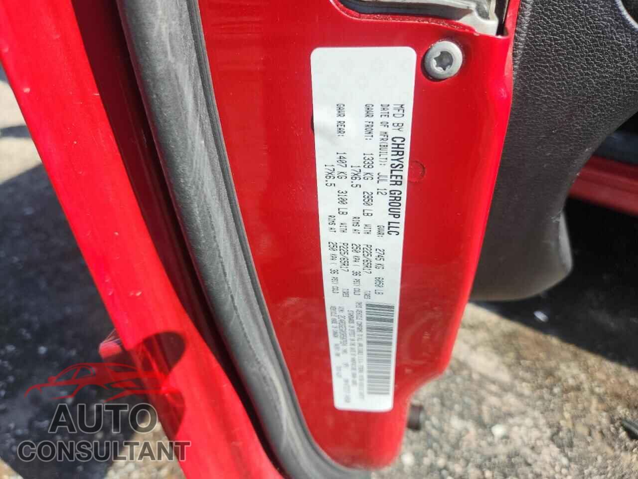 DODGE CARAVAN 2013 - 2C4RDGEG0DR507924