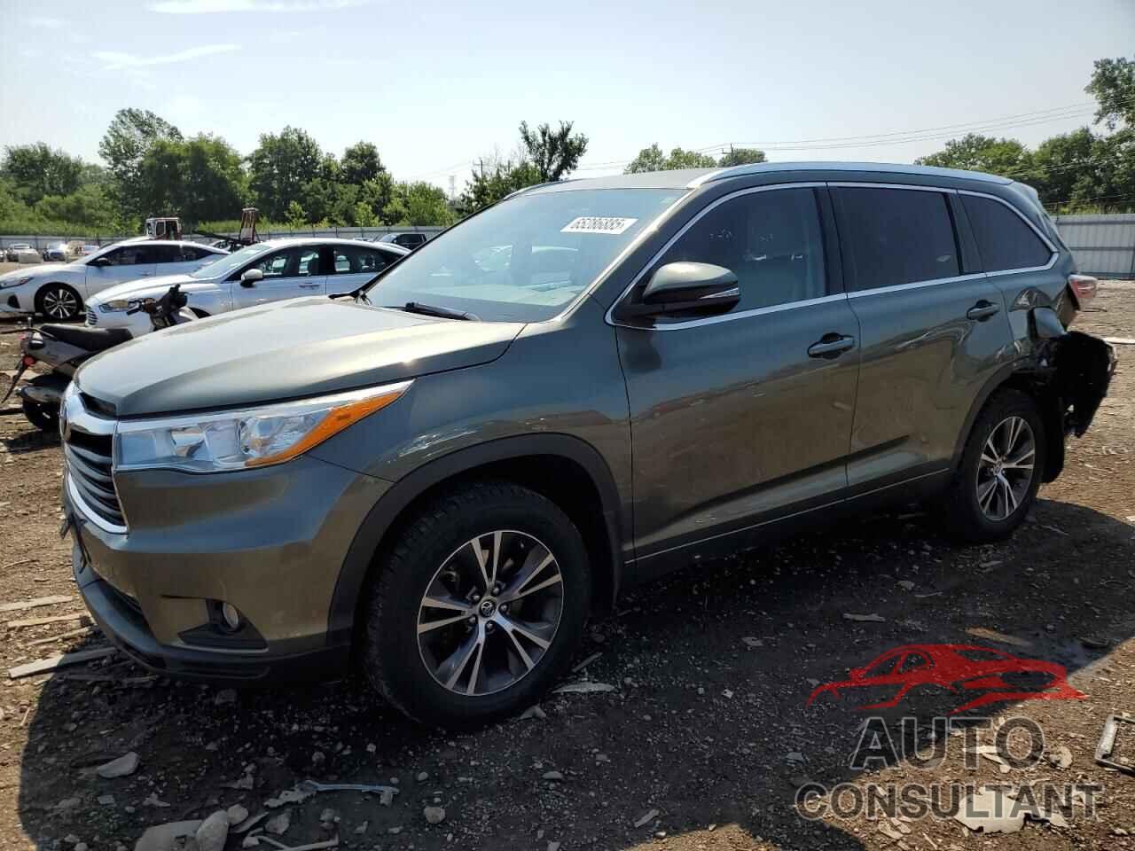 TOYOTA HIGHLANDER 2016 - 5TDJKRFH1GS351765