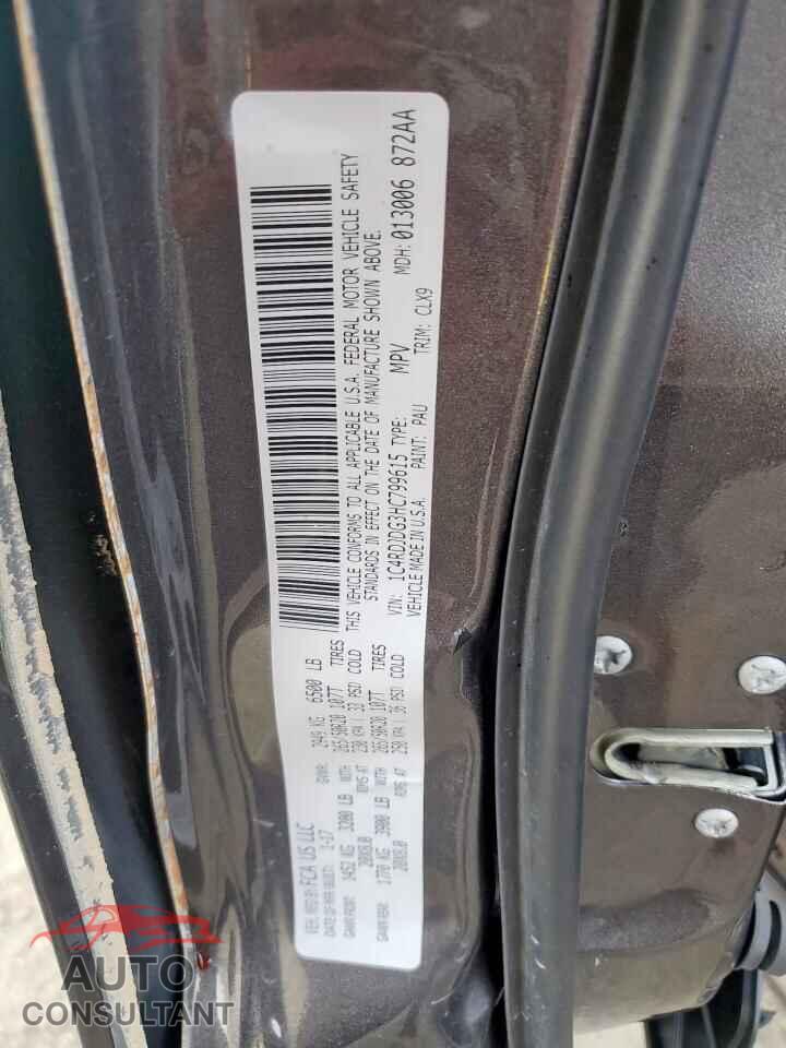 DODGE DURANGO 2017 - 1C4RDJDG3HC799615