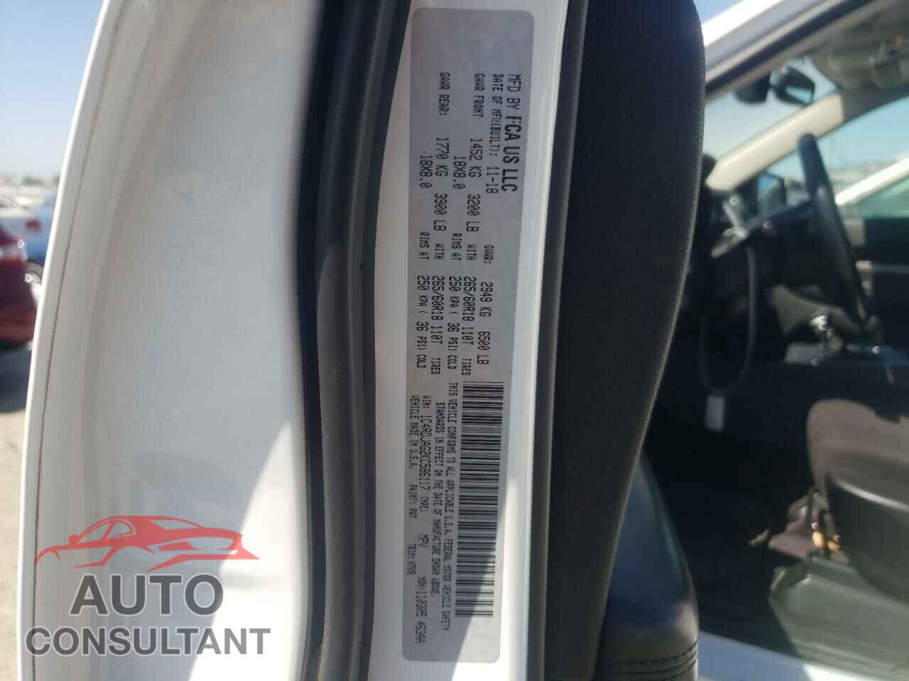 DODGE DURANGO 2019 - 1C4RDJAG2KC586117