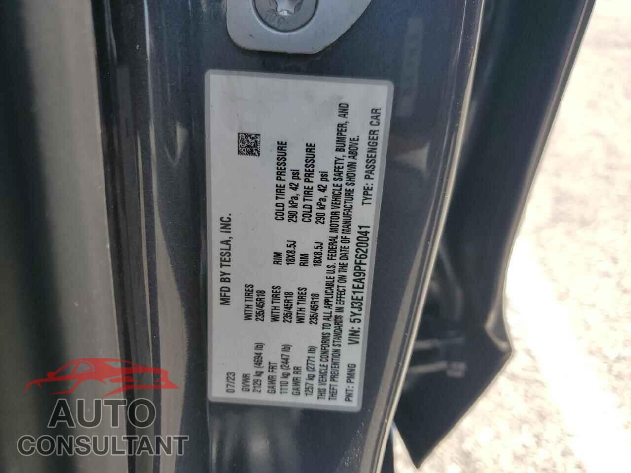 TESLA MODEL 3 2023 - 5YJ3E1EA9PF620041