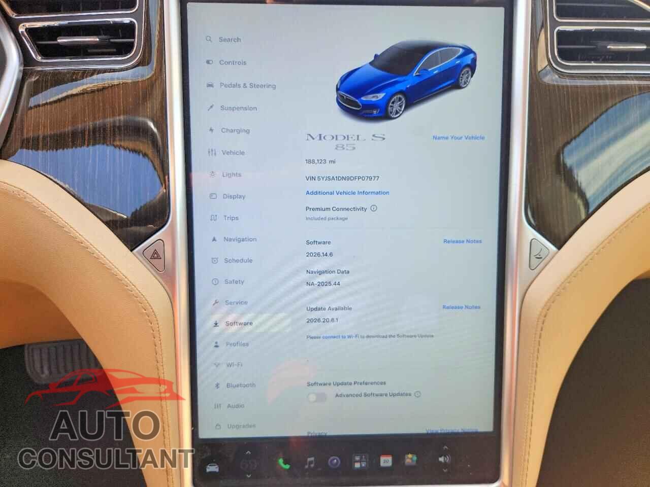 TESLA MODEL S 2013 - 5YJSA1DN9DFP07977