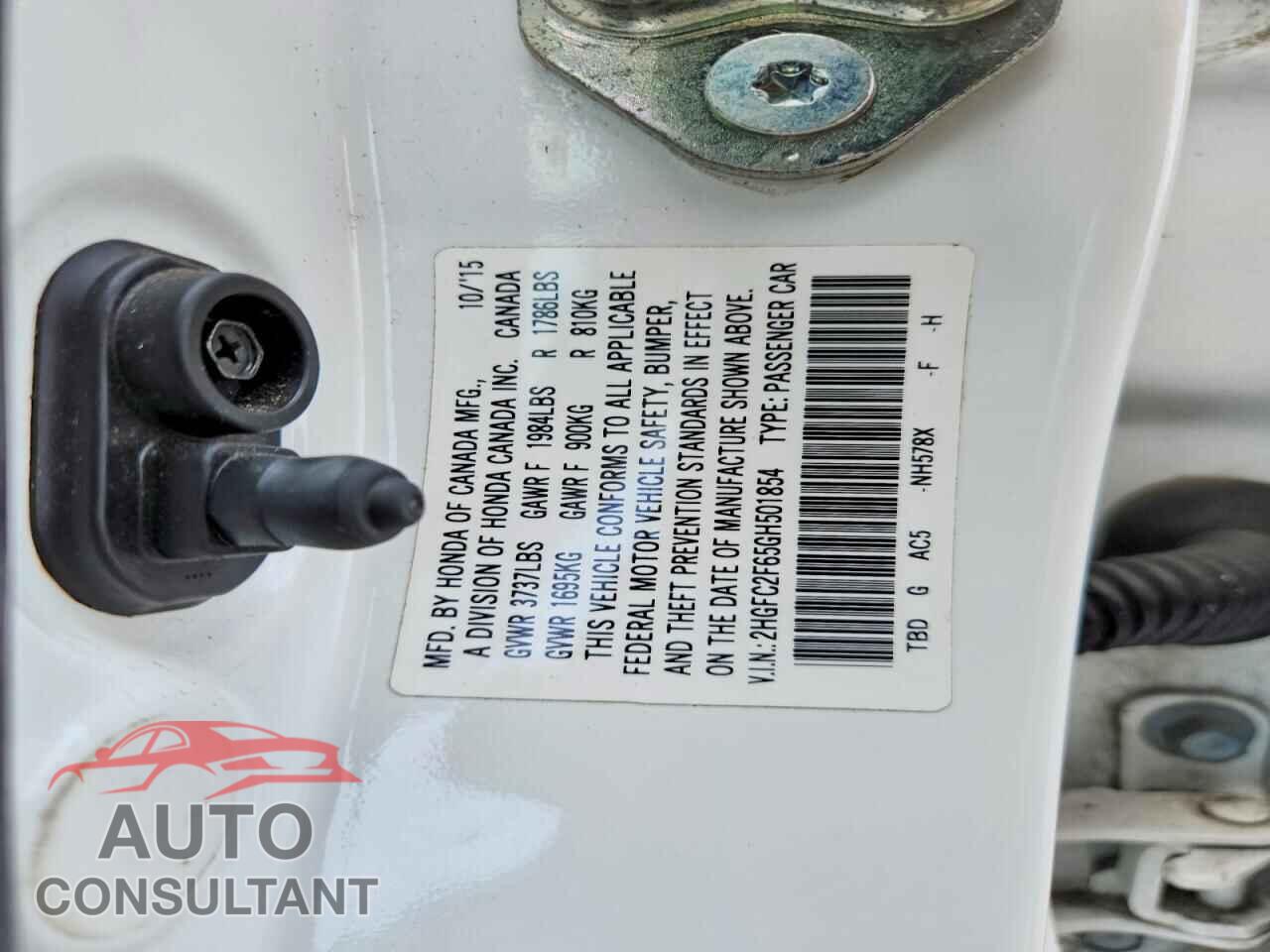 HONDA CIVIC 2016 - 2HGFC2F65GH501854