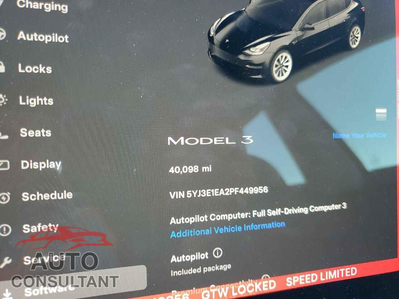 TESLA MODEL 3 2023 - 5YJ3E1EA2PF449956