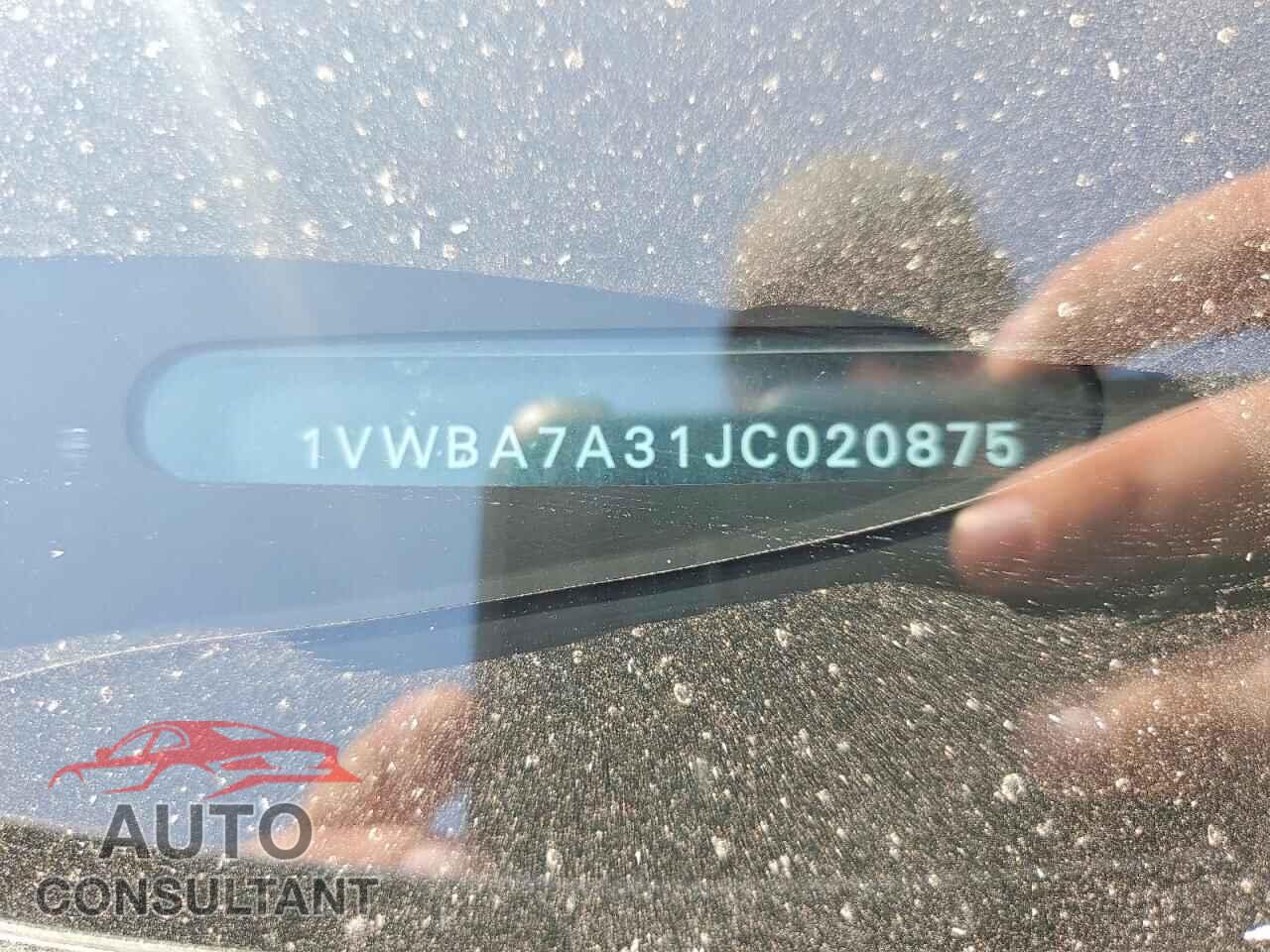 VOLKSWAGEN PASSAT 2018 - 1VWBA7A31JC020875