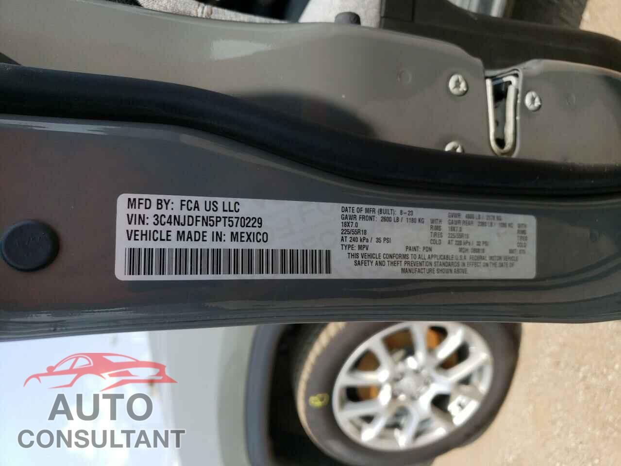 JEEP COMPASS 2023 - 3C4NJDFN5PT570229