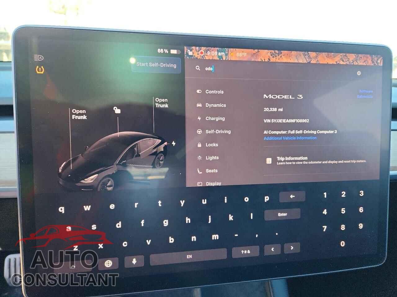 TESLA MODEL 3 2022 - 5YJ3E1EA6NF108962