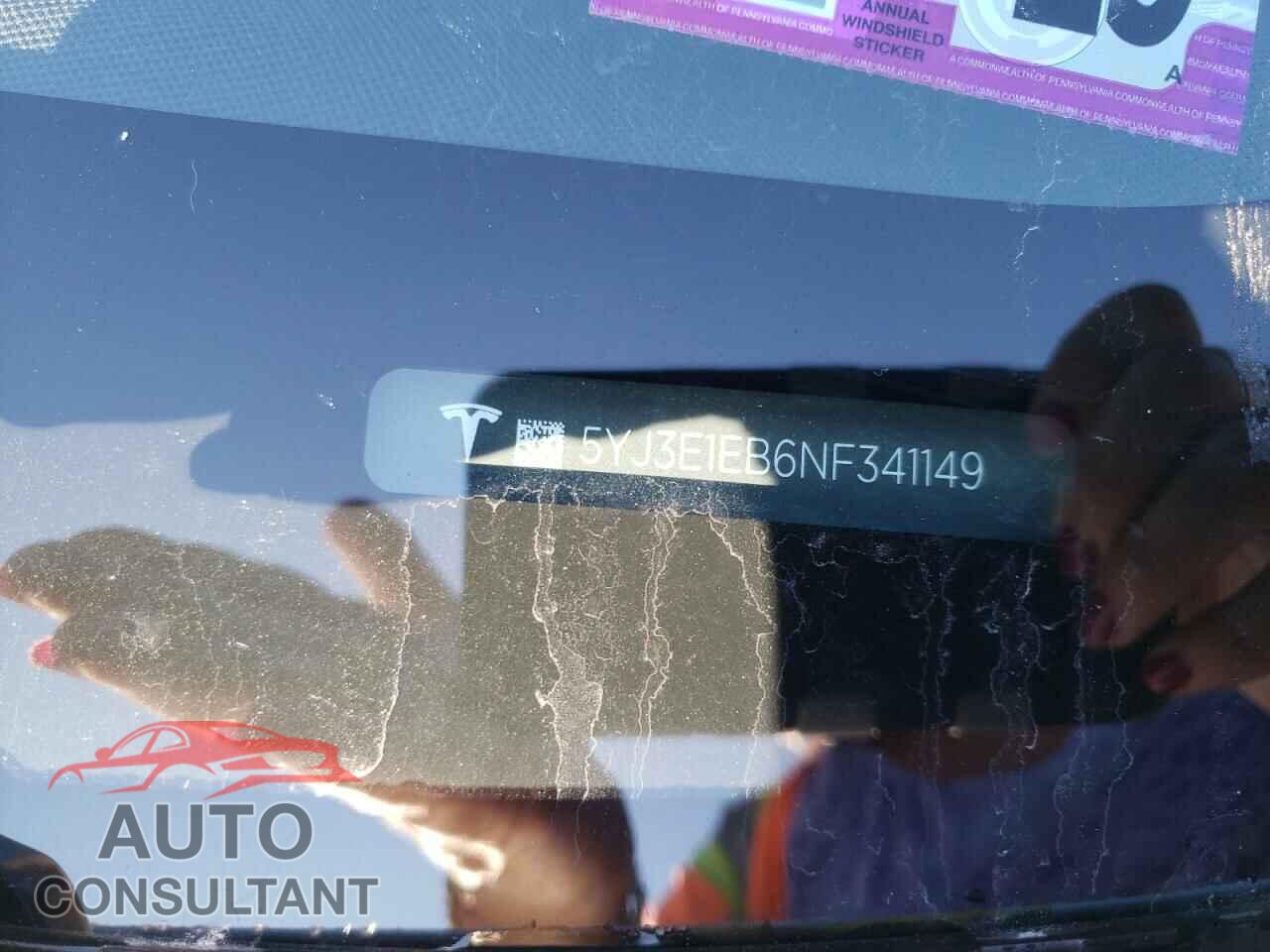 TESLA MODEL 3 2022 - 5YJ3E1EB6NF341149