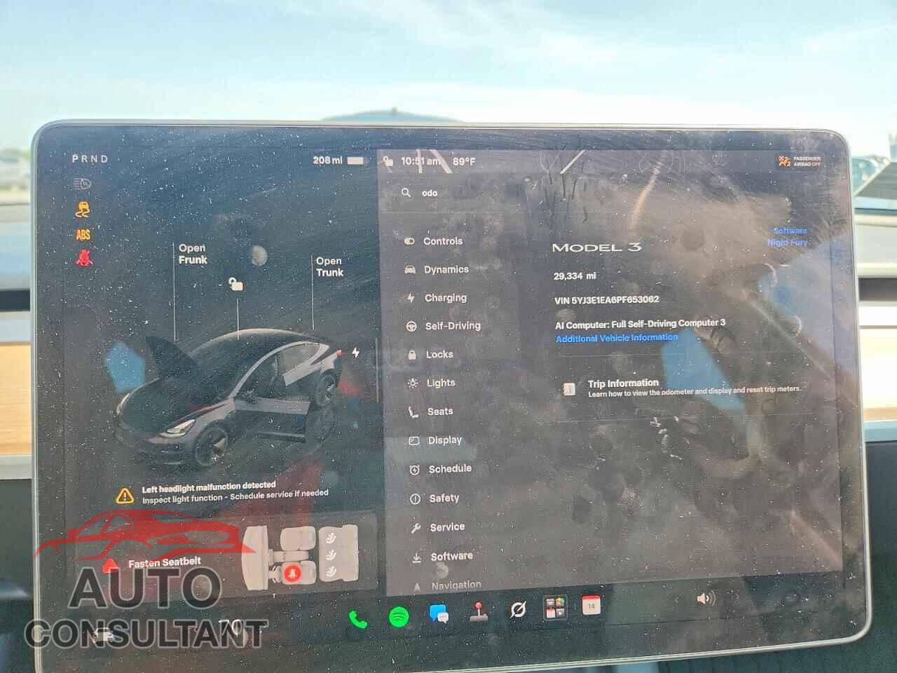 TESLA MODEL 3 2023 - 5YJ3E1EA6PF653062