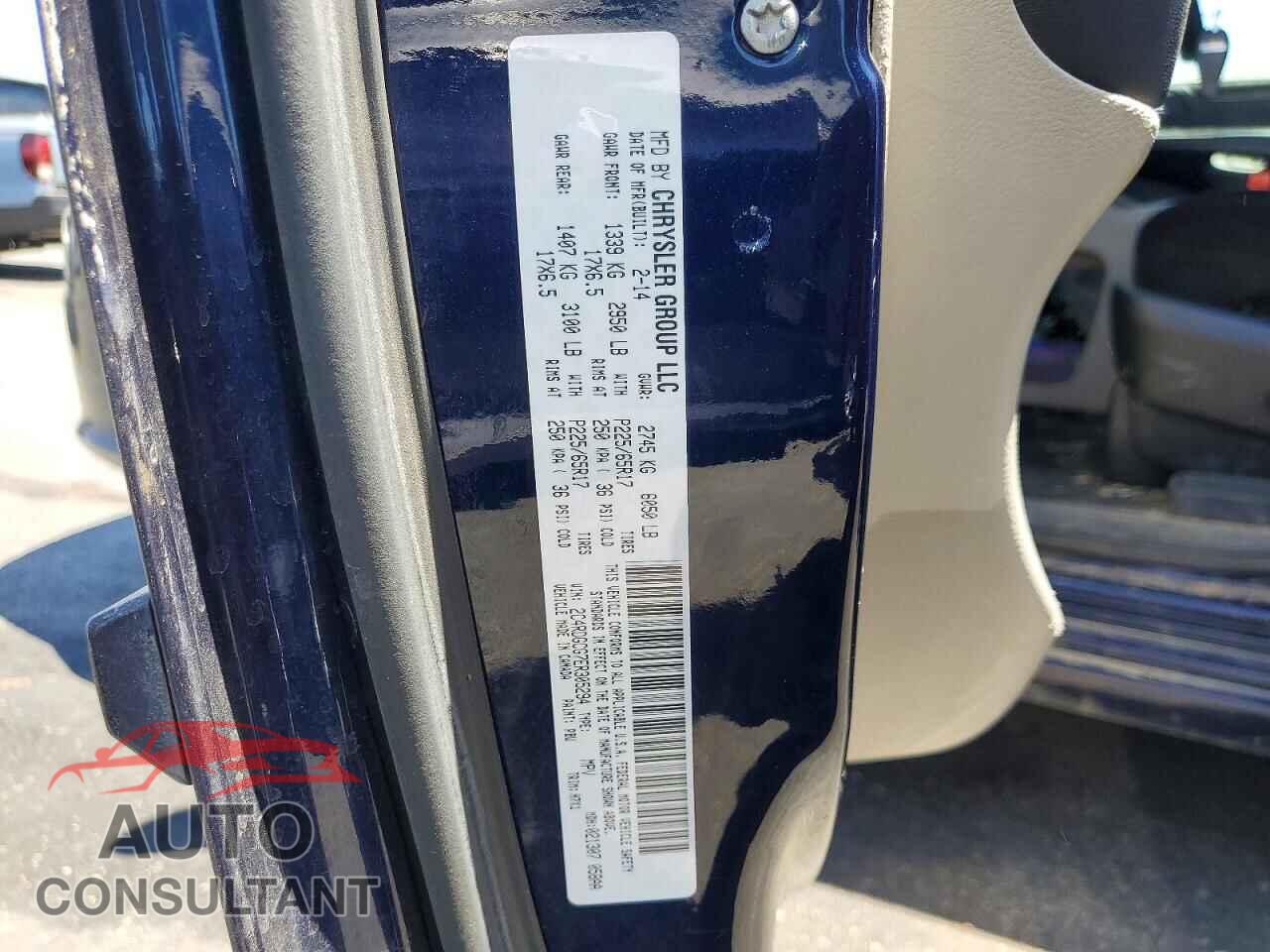 DODGE CARAVAN 2014 - 2C4RDGCG7ER305294