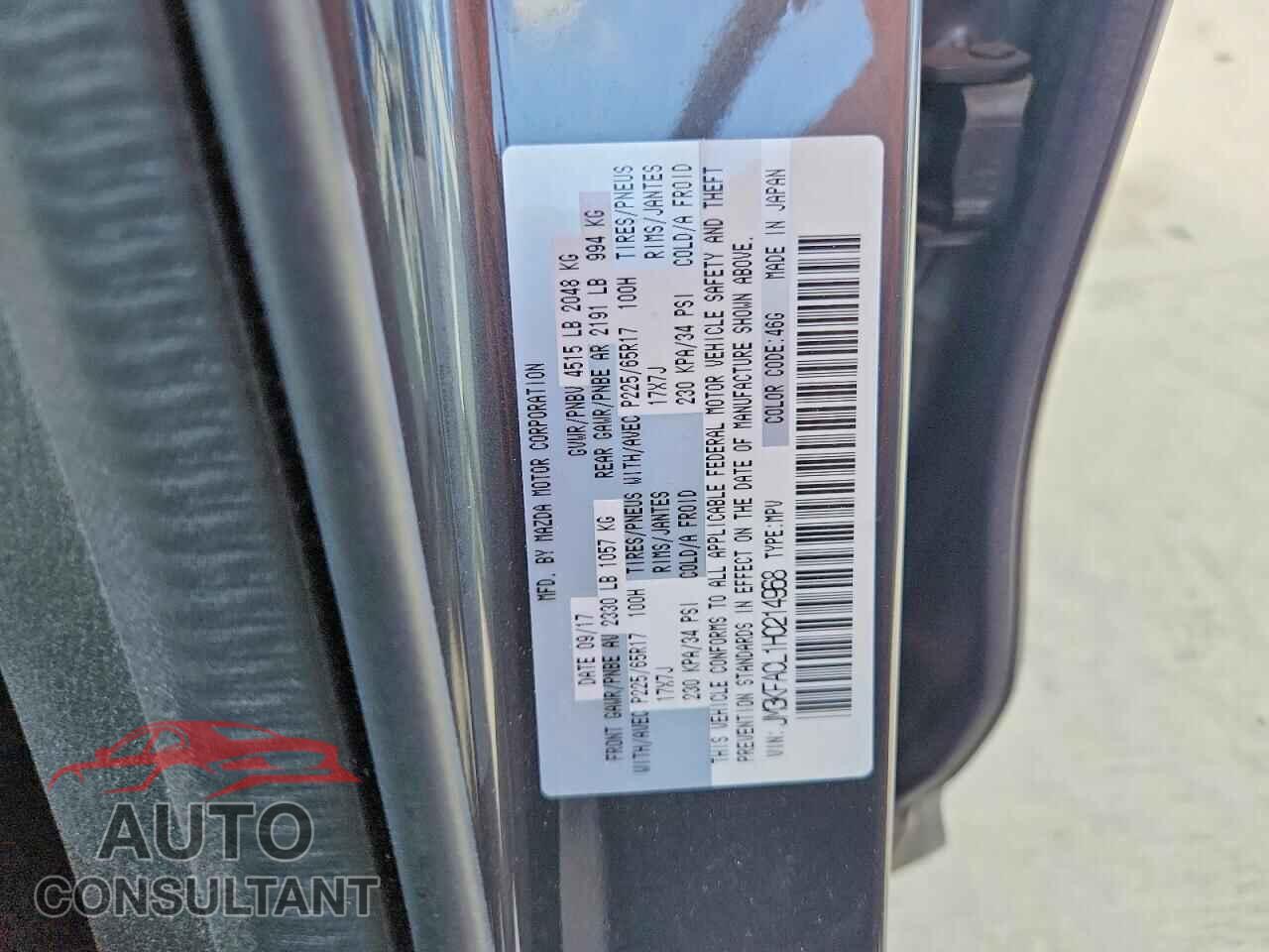 MAZDA CX-5 2017 - JM3KFACL1H0214968