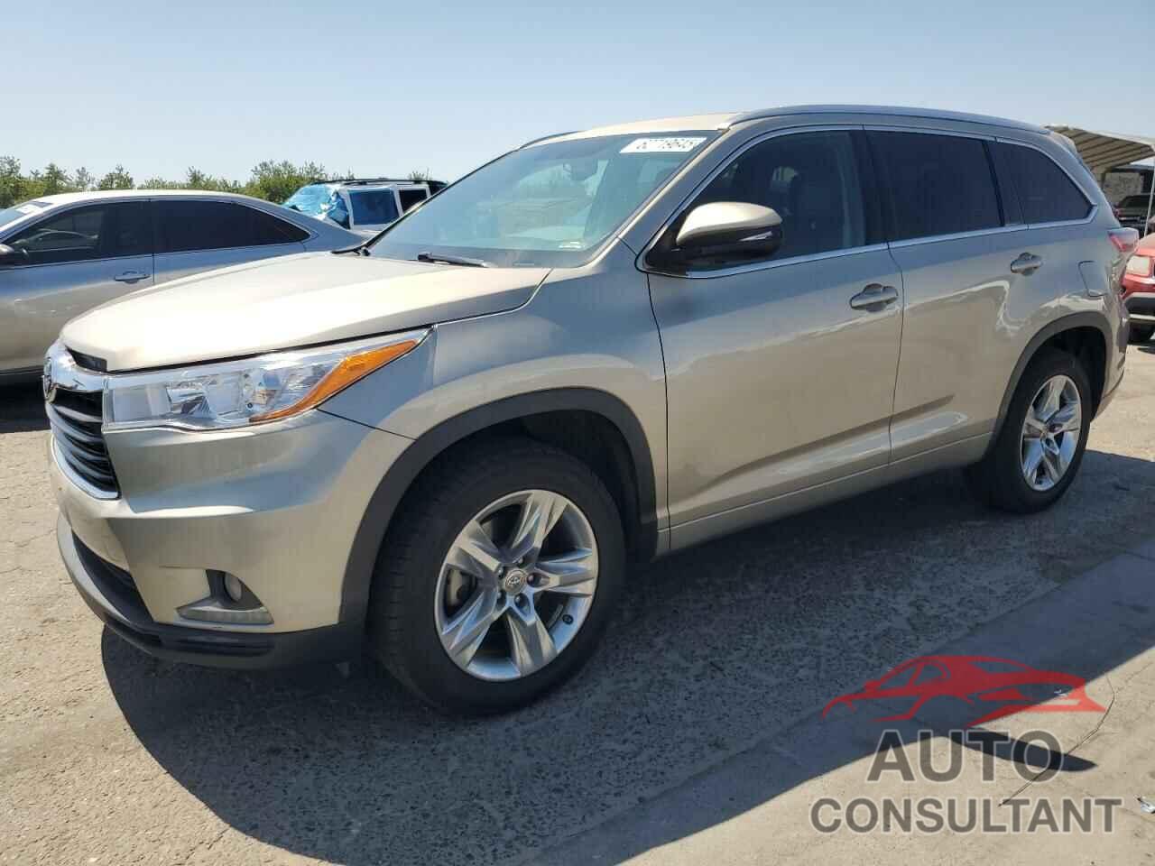 TOYOTA HIGHLANDER 2014 - 5TDYKRFH1ES018557