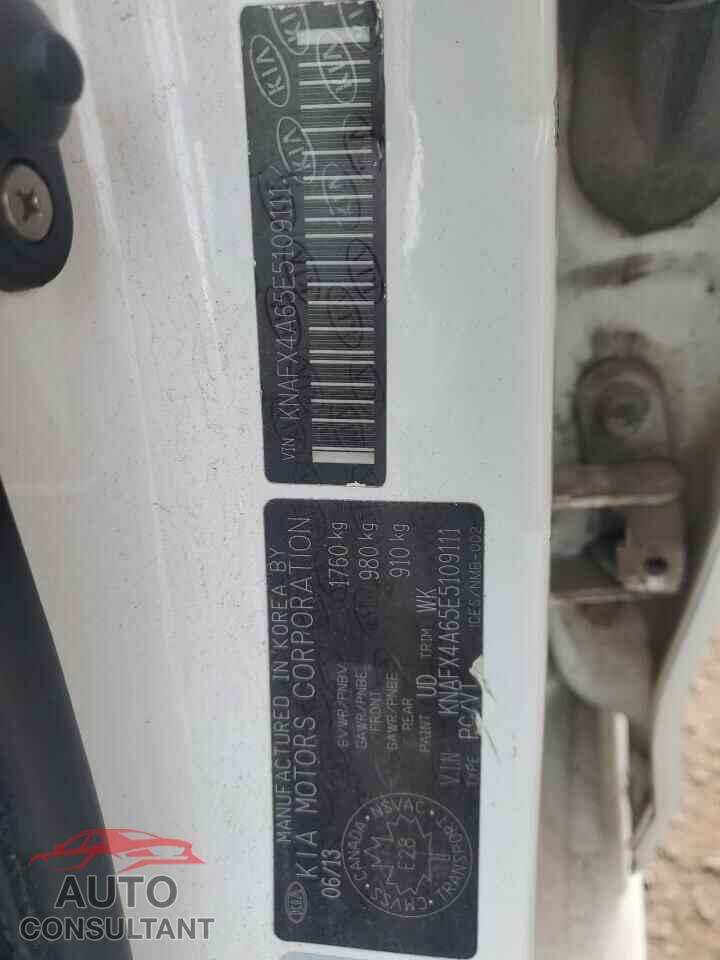 KIA FORTE 2014 - KNAFX4A65E5109111