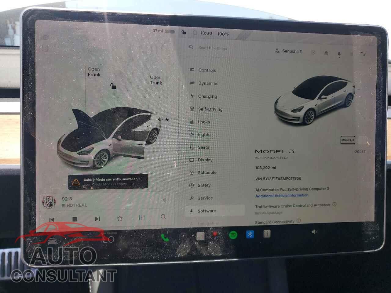 TESLA MODEL 3 2021 - 5YJ3E1EA3MF017856