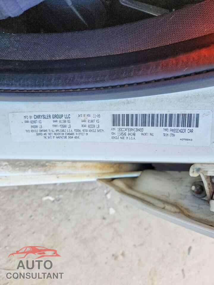 DODGE AVENGER 2010 - 1B3CC4FB3AN130493