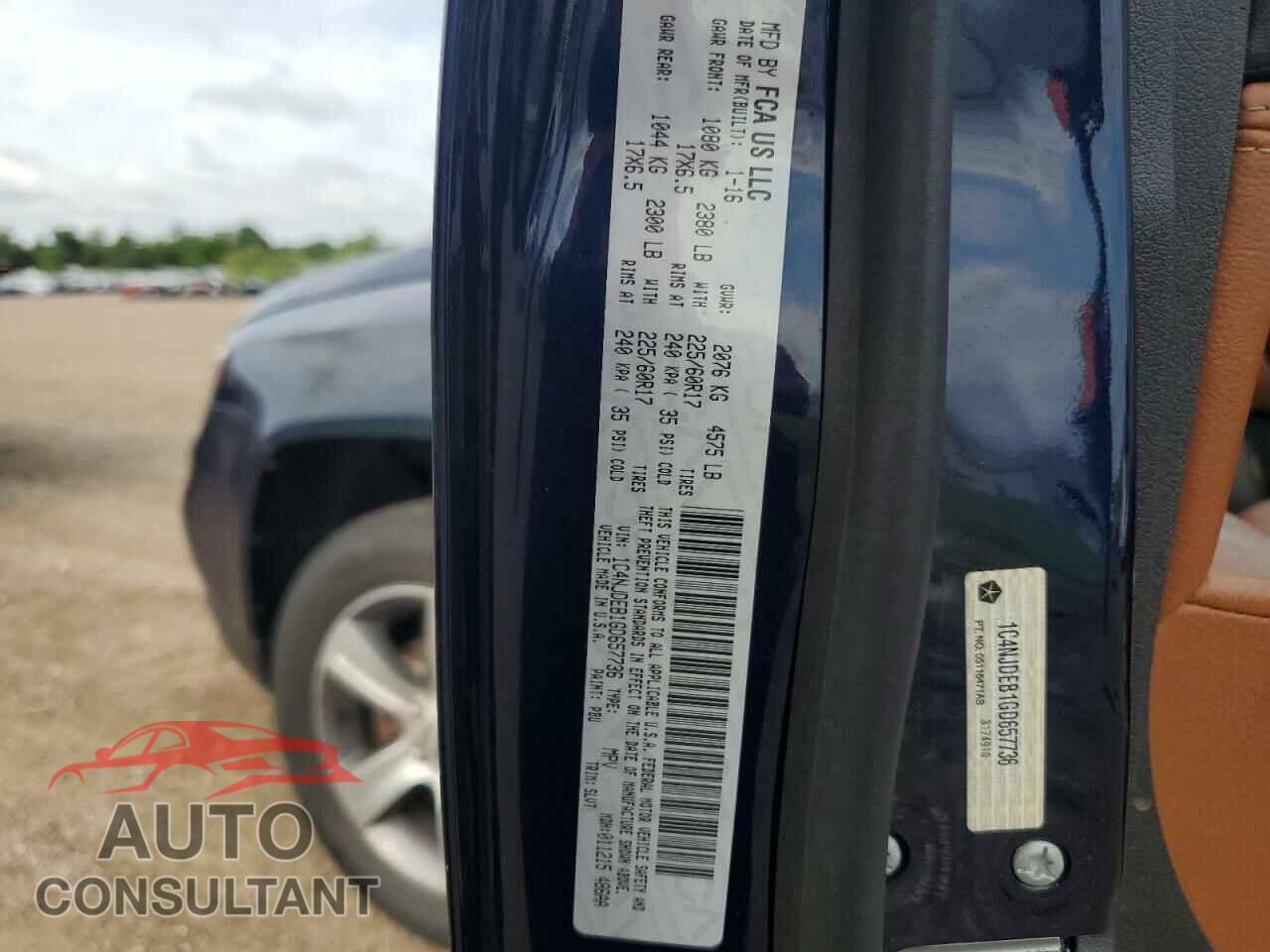 JEEP COMPASS 2016 - 1C4NJDEB1GD657736