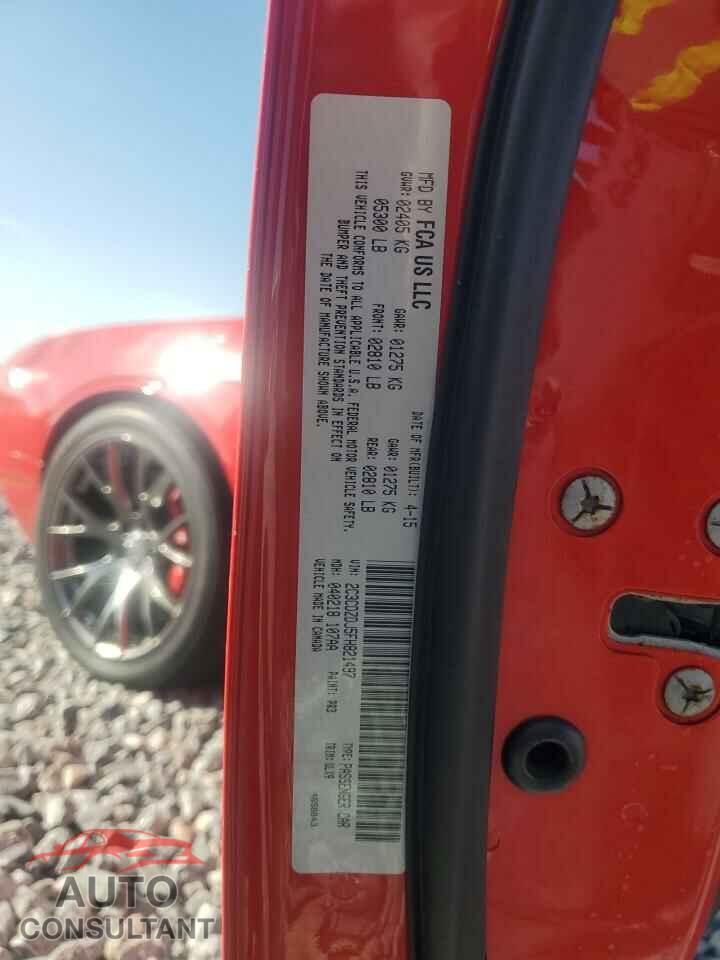DODGE CHALLENGER 2015 - 2C3CDZDJ5FH821497