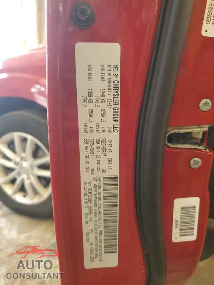 DODGE JOURNEY 2015 - 3C4PDCBB0FT582809