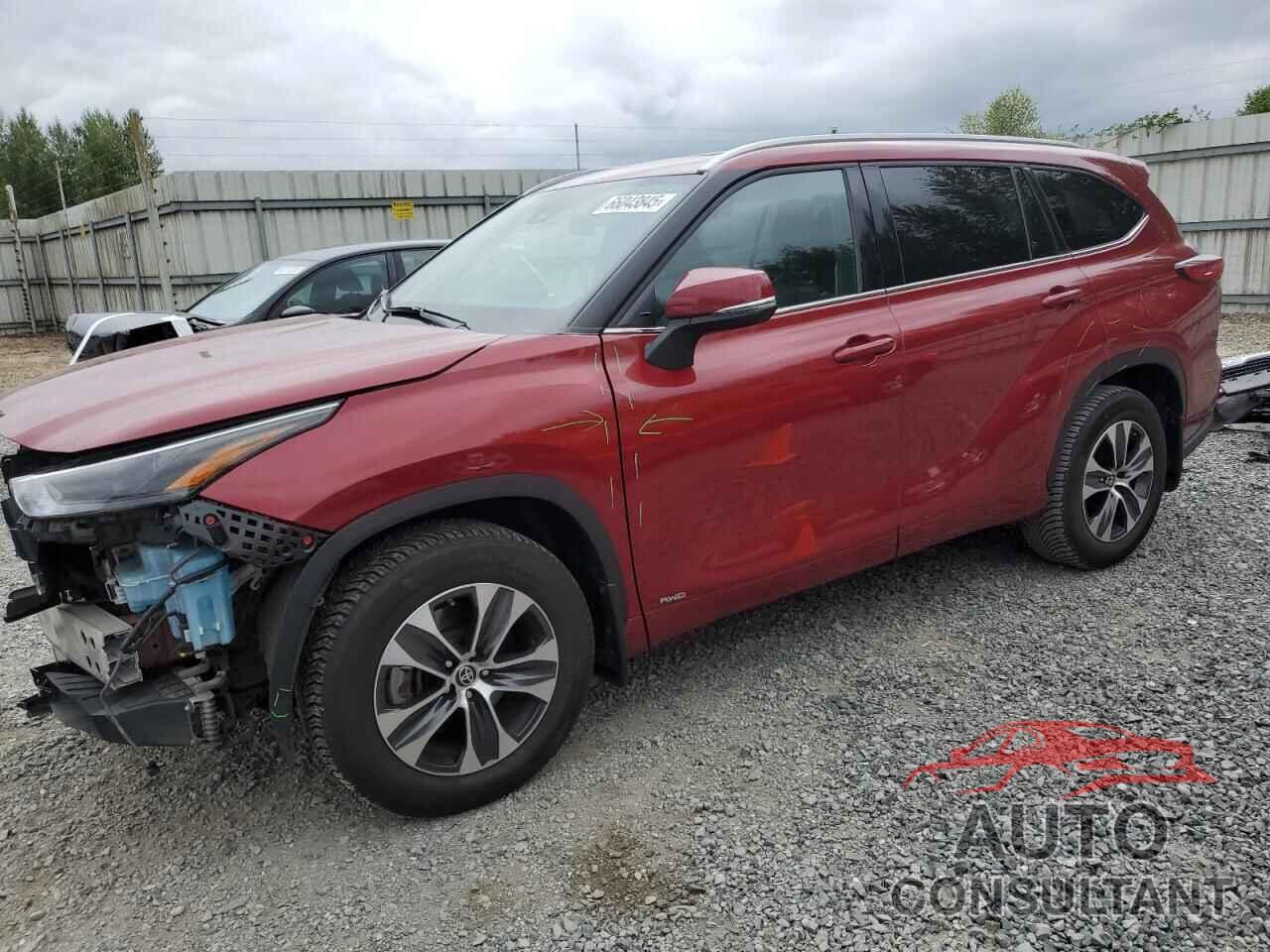 TOYOTA HIGHLANDER 2022 - 5TDGBRCH6NS542996