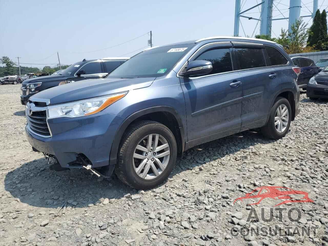 TOYOTA HIGHLANDER 2014 - 5TDBKRFH8ES063369