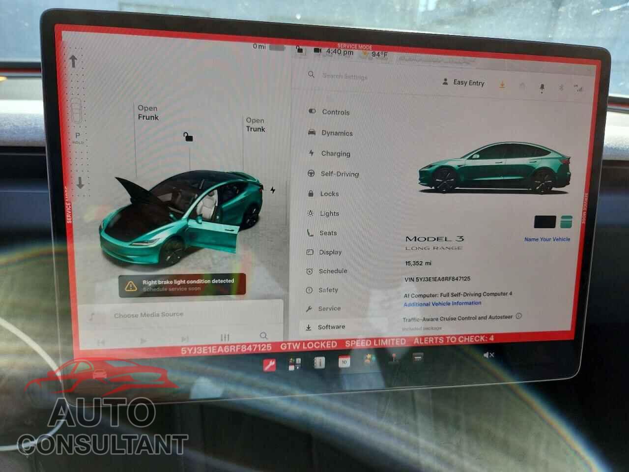 TESLA MODEL 3 2024 - 5YJ3E1EA6RF847125