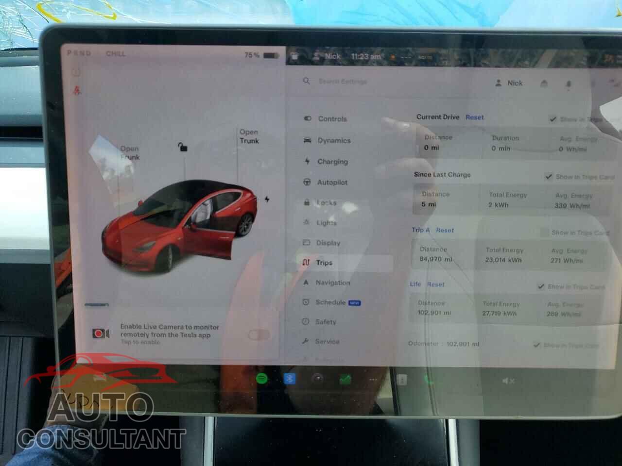 TESLA MODEL 3 2018 - 5YJ3E1EB2JF085974