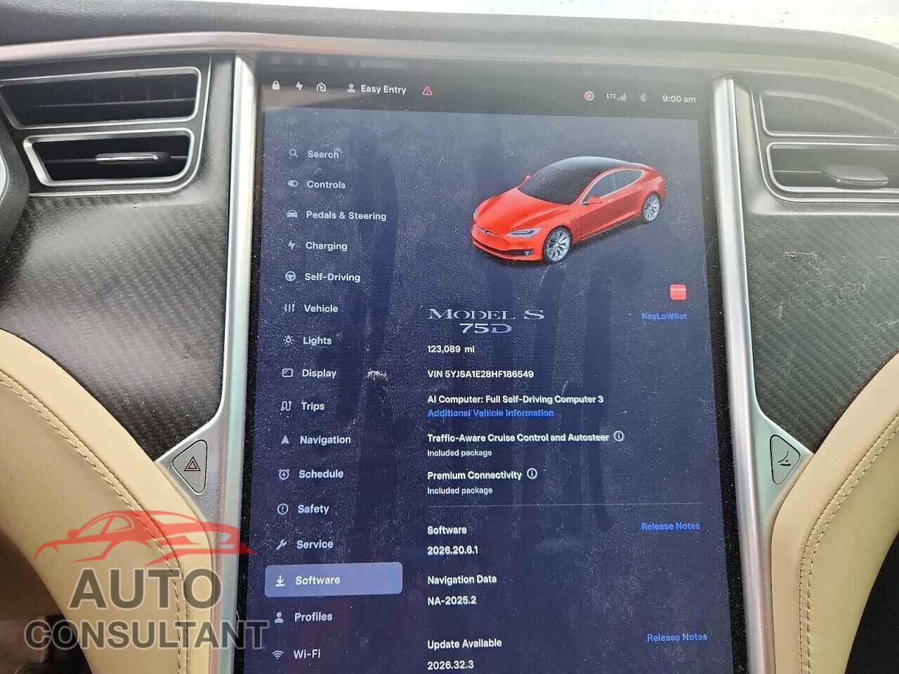 TESLA MODEL S 2017 - 5YJSA1E28HF186549