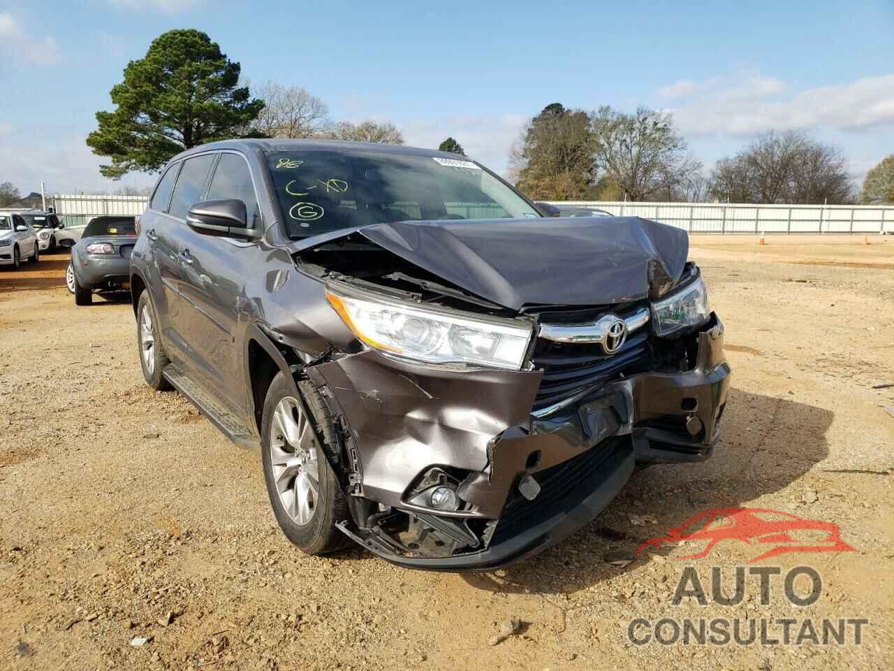TOYOTA HIGHLANDER 2016 - 5TDZKRFH3GS174204