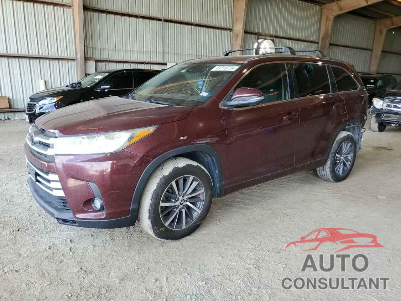 TOYOTA HIGHLANDER 2018 - 5TDKZRFH5JS253197