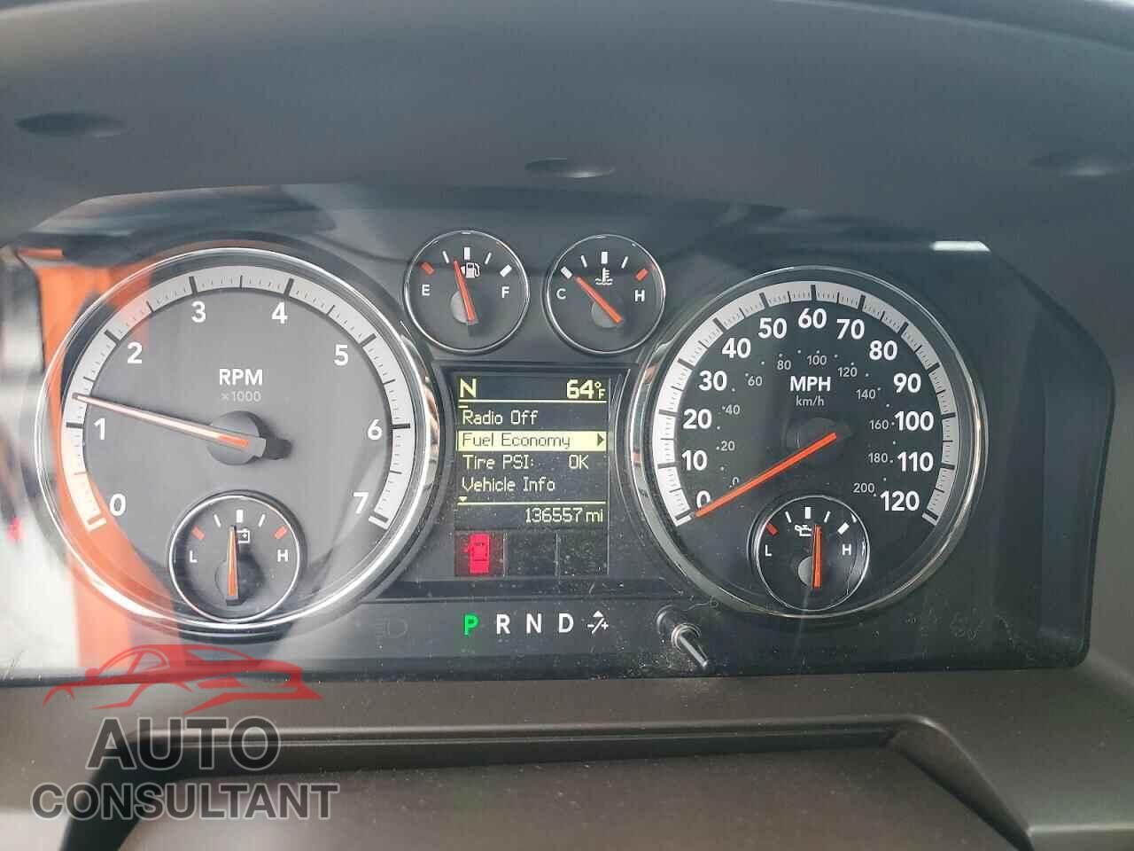 DODGE RAM 1500 2012 - 1C6RD7NT4CS147526