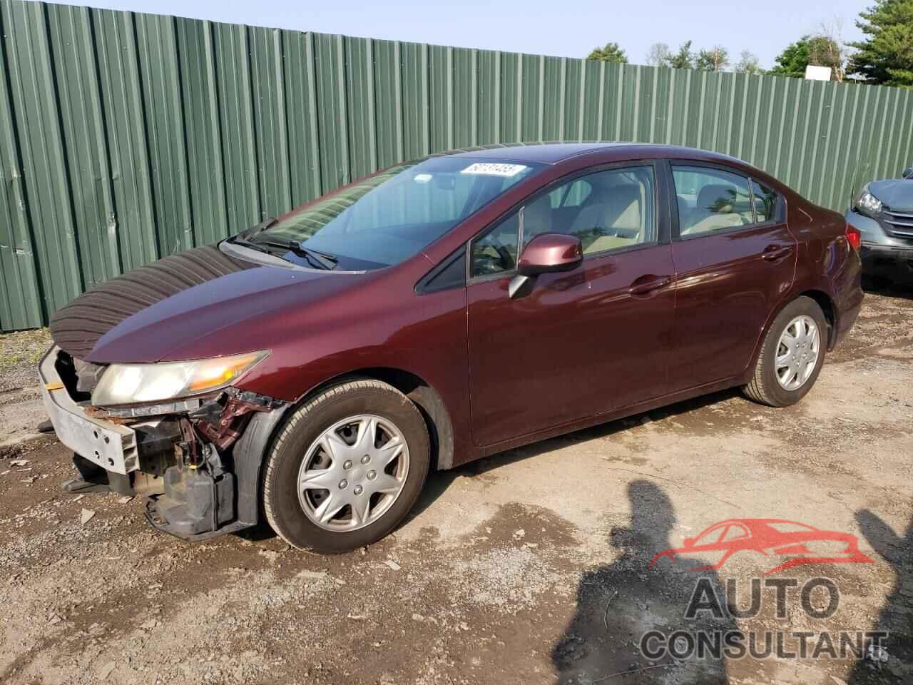 HONDA CIVIC 2012 - 19XFB2F51CE342555