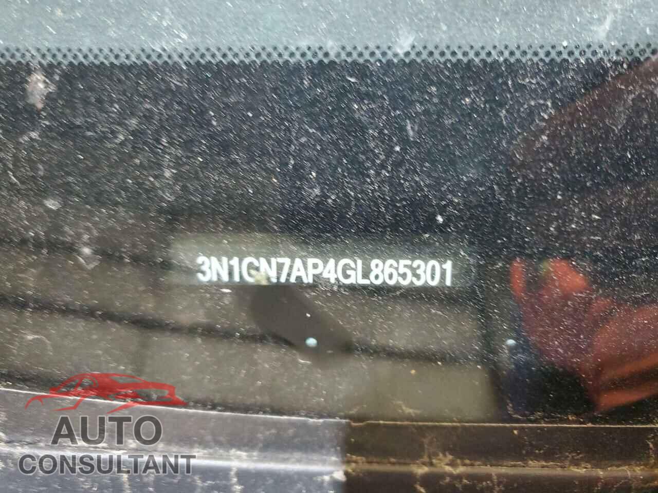 NISSAN VERSA 2016 - 3N1CN7AP4GL865301