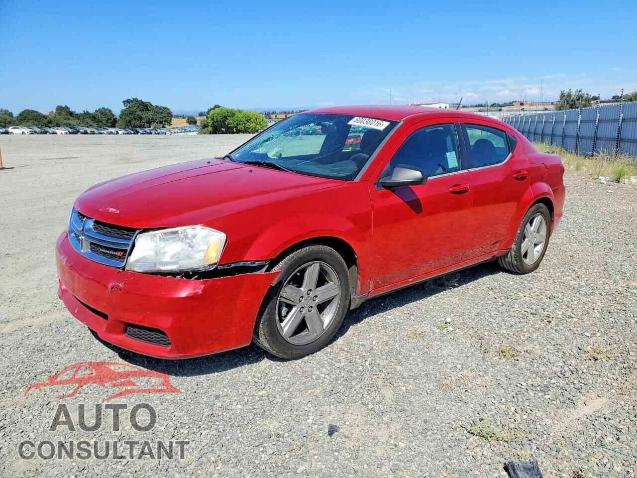 DODGE AVENGER 2013 - 1C3CDZAB4DN643499
