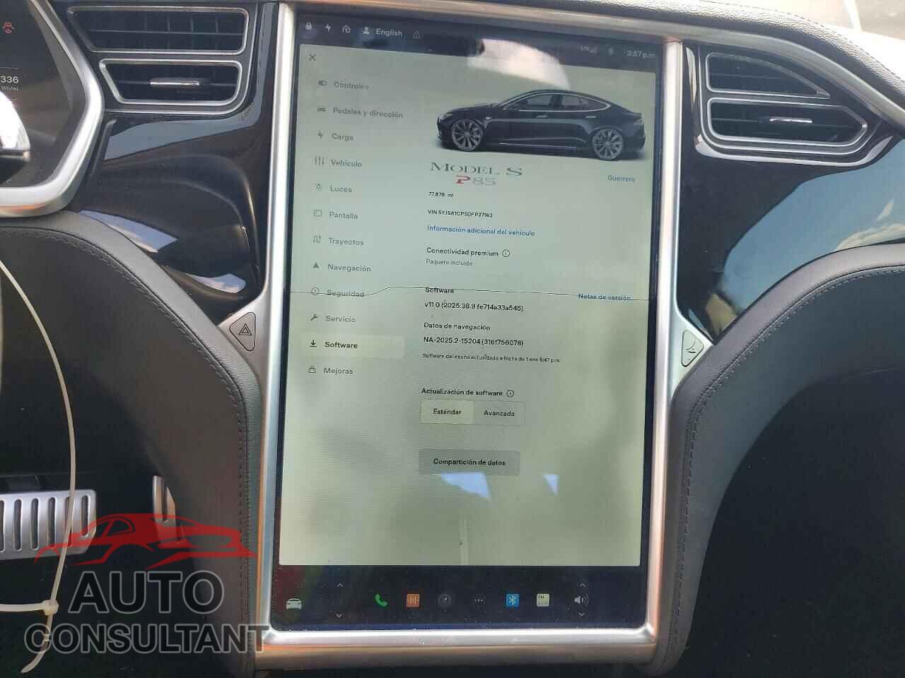 TESLA MODEL S 2013 - 5YJSA1CP5DFP27162